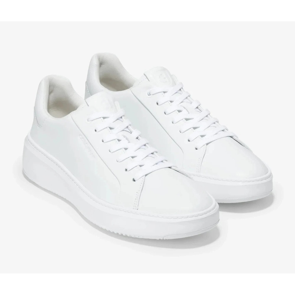 Mens Size 11 M- Cole Haan GrandPrø Topspin Sneaker Optic White Leather C35573
